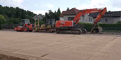 Bähre Abbruch und Erdbau - Sandplatte für Häuserbau